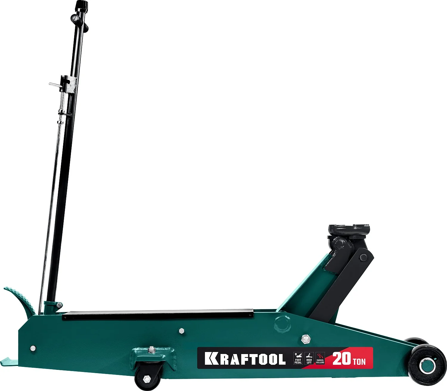 Домкрат подкатной KRAFTOOL 20 т, 220 - 680 мм, для тяжелой техники (43455-20)