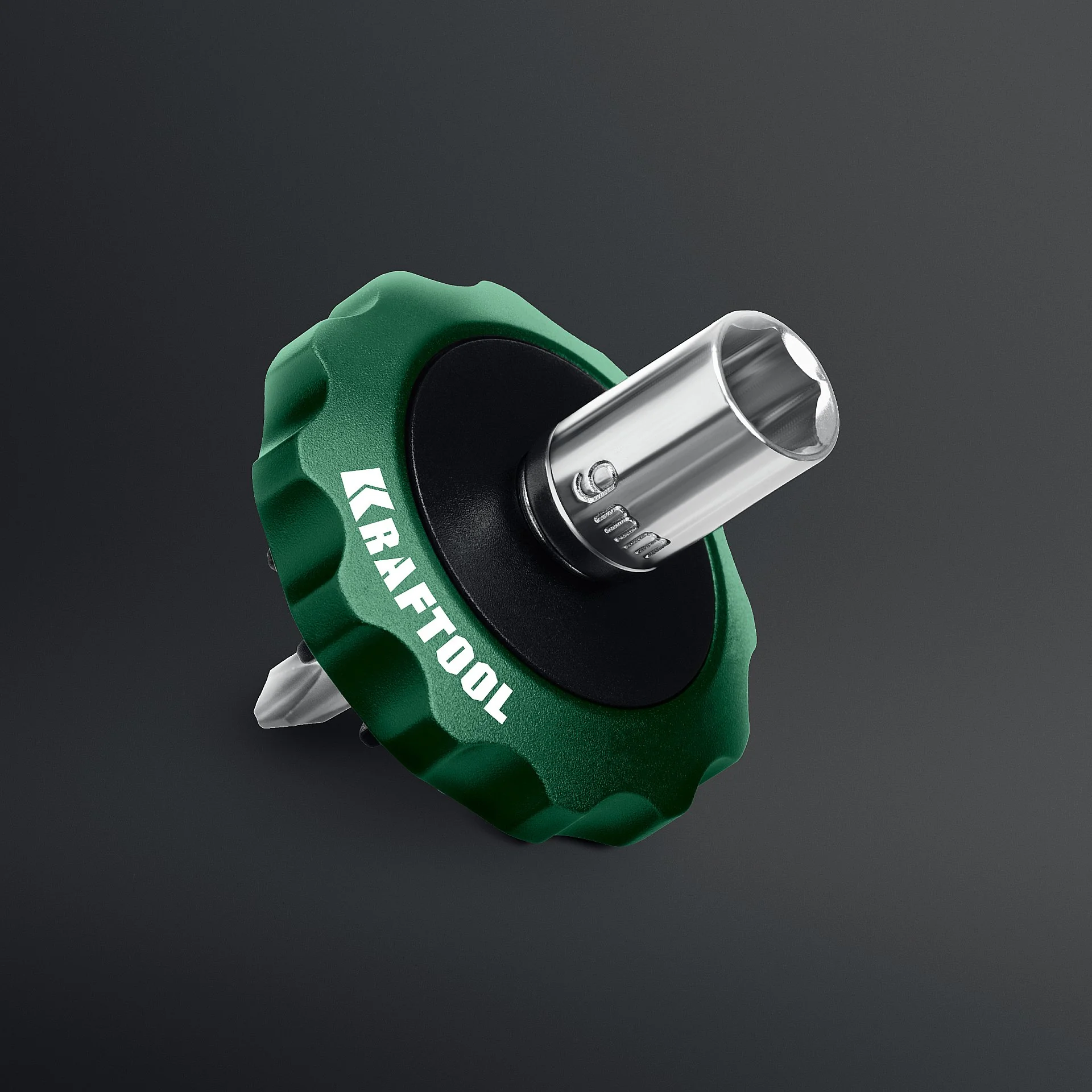 Суперкомпактная реверсивная трещотка для бит и головок KRAFTOOL SPACE Ratchet (25890)