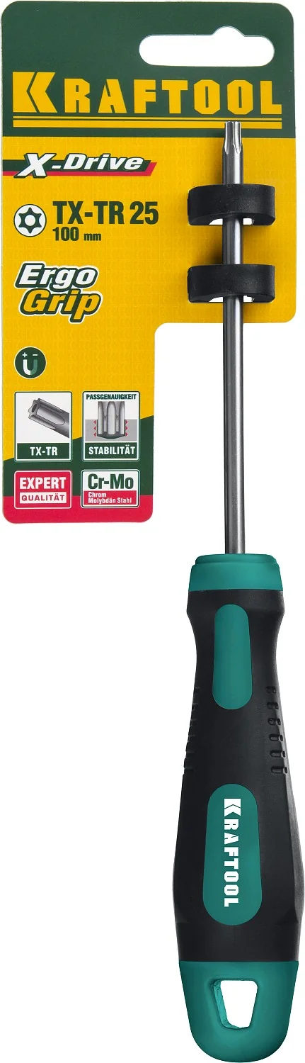 Отвертка KRAFTOOL Х-Drive, TX HOLE25 x 100 (250077-25-100)