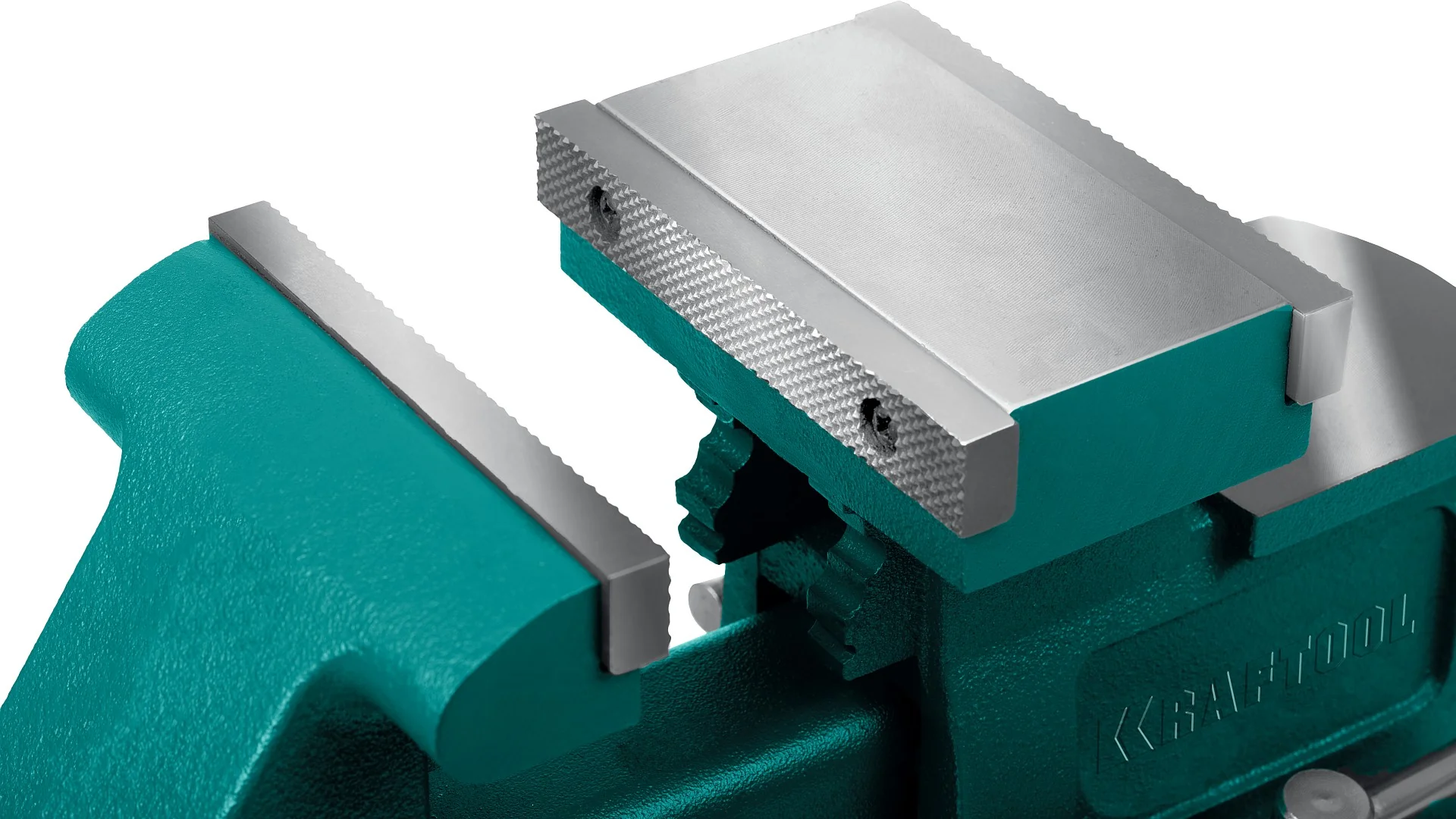 Слесарные тиски KRAFTOOL Reversible, 165 мм, расход 324 мм (32705-165)