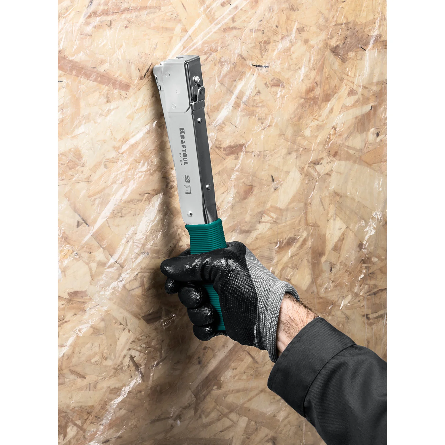 Скобозабиватель KRAFTOOL HAMMER TACKER, тип 53 (A/10/JT21) 23GA (6 - 10 мм), высокоскоростной стальной (3153)