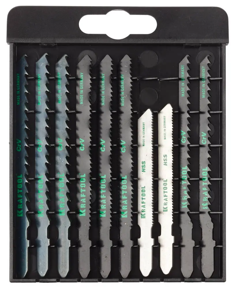 Набор полотен KRAFTOOL 159590-H10 EU-хвост., по дереву и металлу, 10 шт