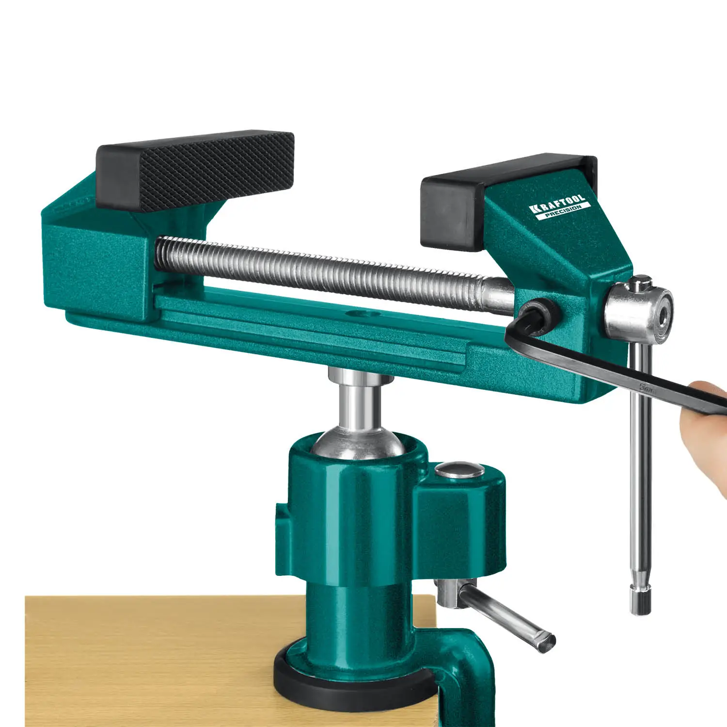 Шарнирно-поворотные тиски KRAFTOOL Precision, 75 мм (32711-75)