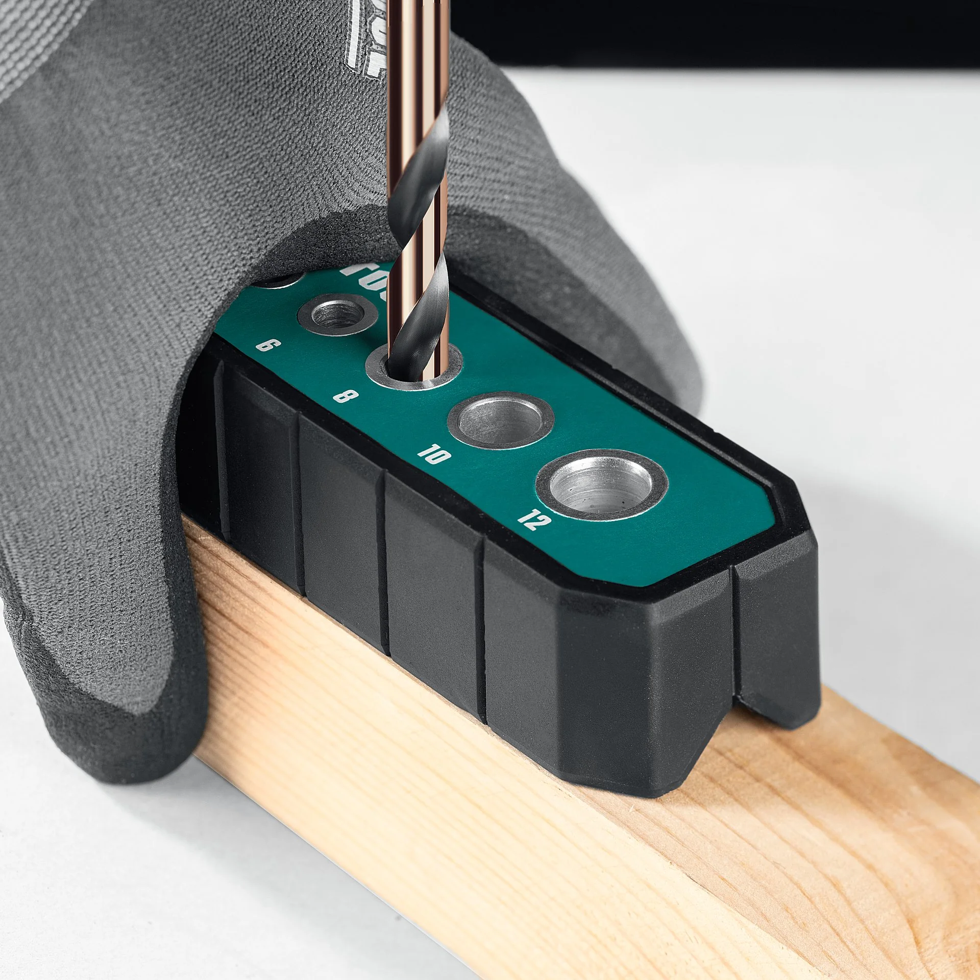 Кондуктор для сверления под углом 45° и 90° KRAFTOOL 30073 Woodsniper 121, 6 отверстий 4 - 12 мм