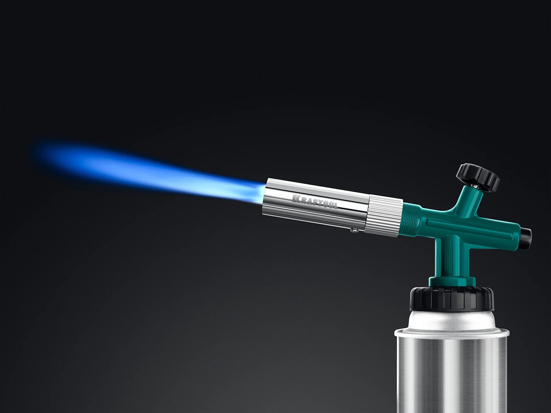 Горелка газовая цельнометаллическая KRAFTOOL с пьезоподжигом, на баллон (55514)