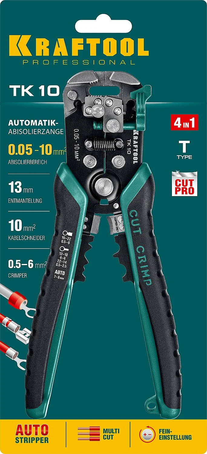 Стриппер автоматический KRAFTOOL 0.05 - 10 мм2 (22639)