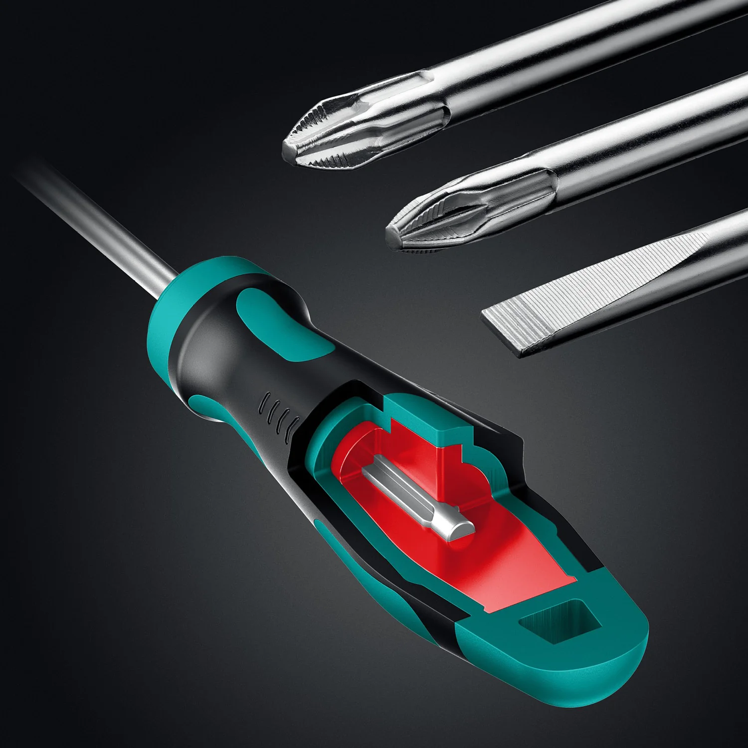 Универсальный набор инструмента KRAFTOOL GRAND-152, 152 предм., (1/2″+1/4″) (27978-H152)